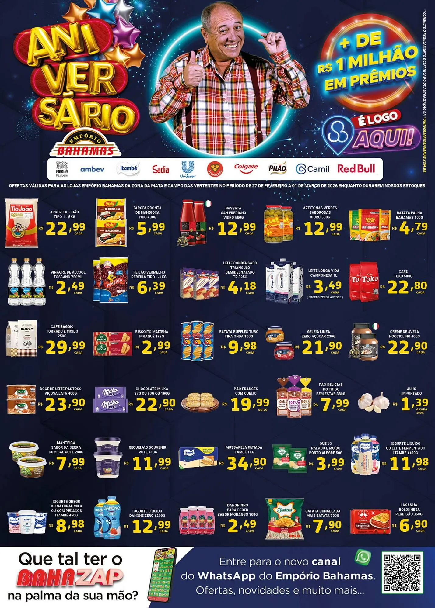 Encarte de Catálogo Empório Bahamas 27 de fevereiro até 1 de março 2026 - Pagina 1