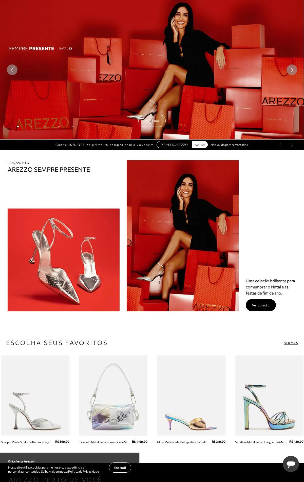 Encarte de Arezzo 18 de dezembro até 27 de dezembro 2023 - Pagina 