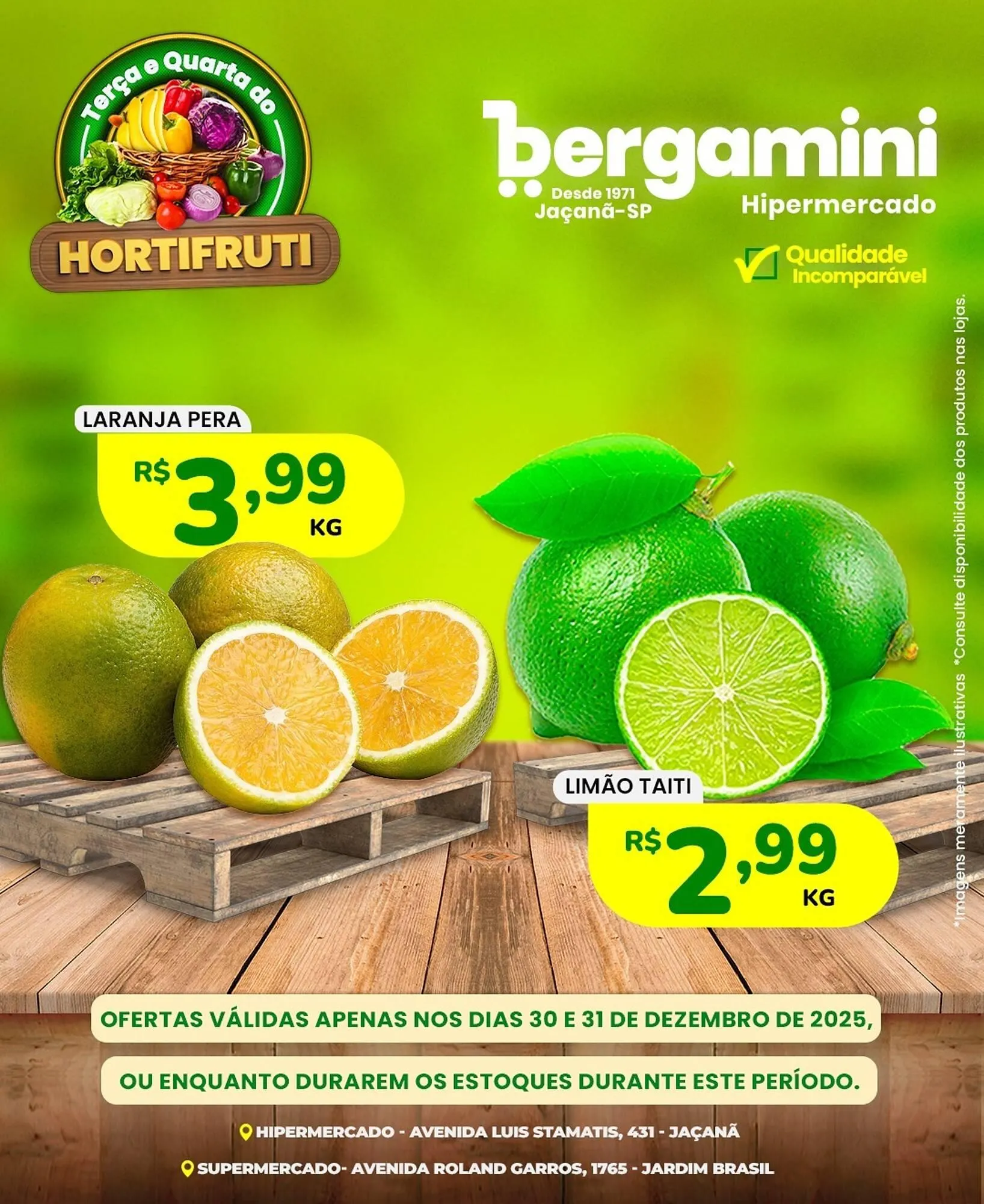Encarte de Catálogo Supermercado Bergamini 30 de dezembro até 31 de dezembro 2025 - Pagina 1