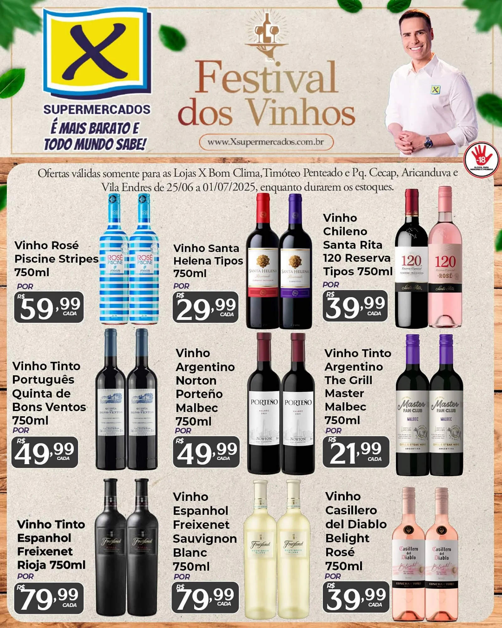 Encarte de Catálogo X Supermercados 25 de junho até 1 de julho 2025 - Pagina 1