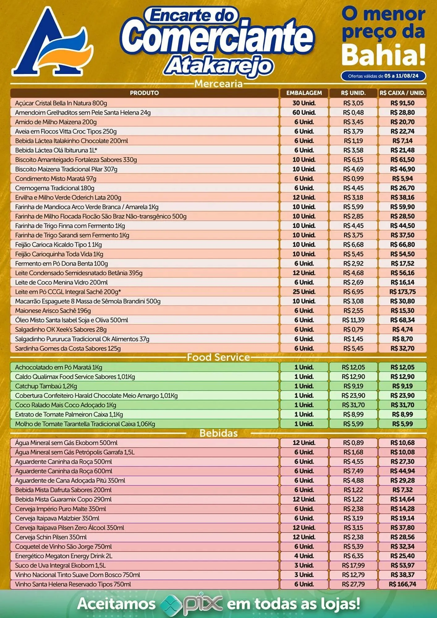 Encarte de Catálogo Atakarejo 8 de agosto até 11 de agosto 2024 - Pagina 1