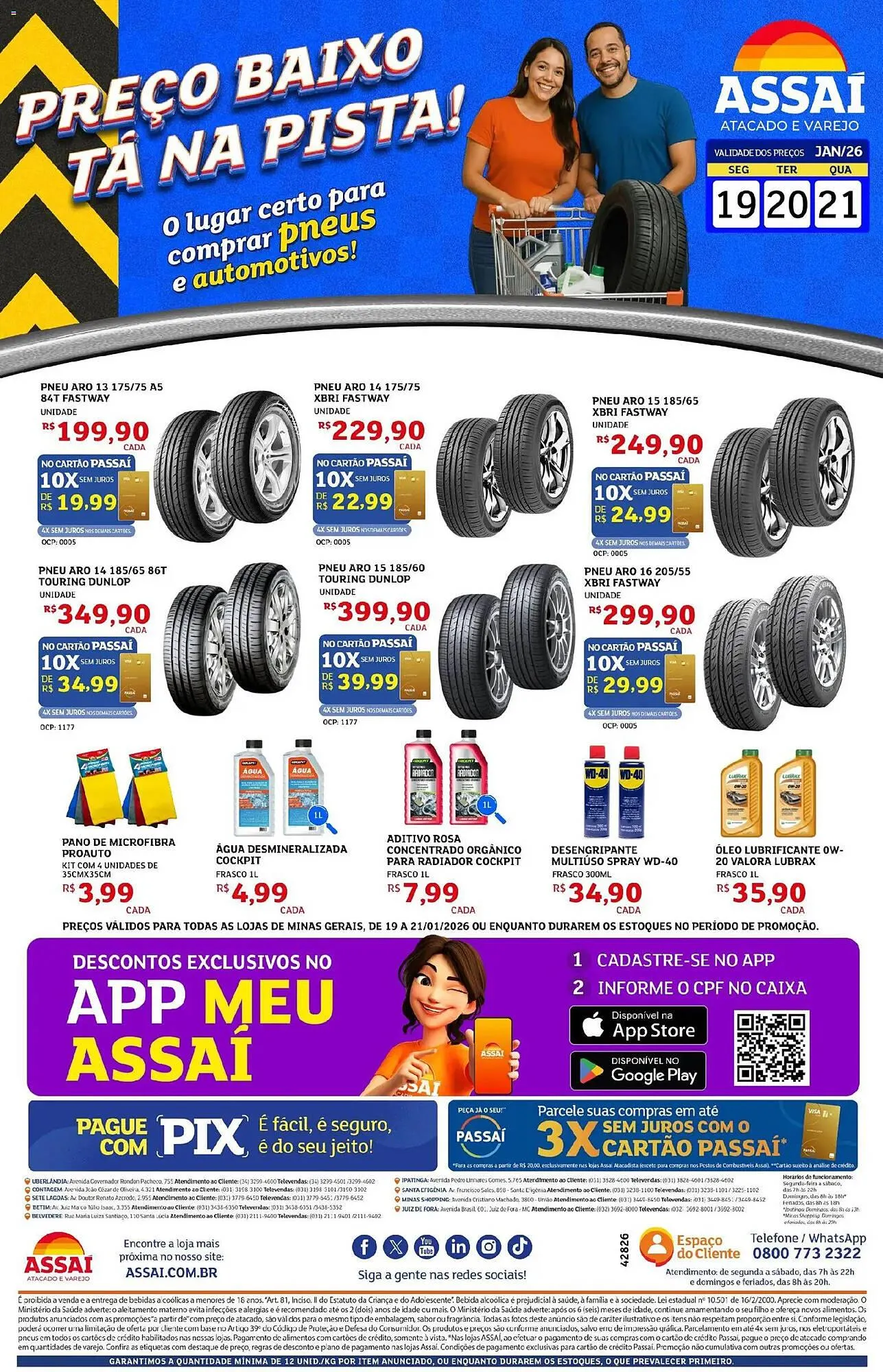 Encarte de Encarte Assaí Atacadista 19 de janeiro até 21 de janeiro 2026 - Pagina 1