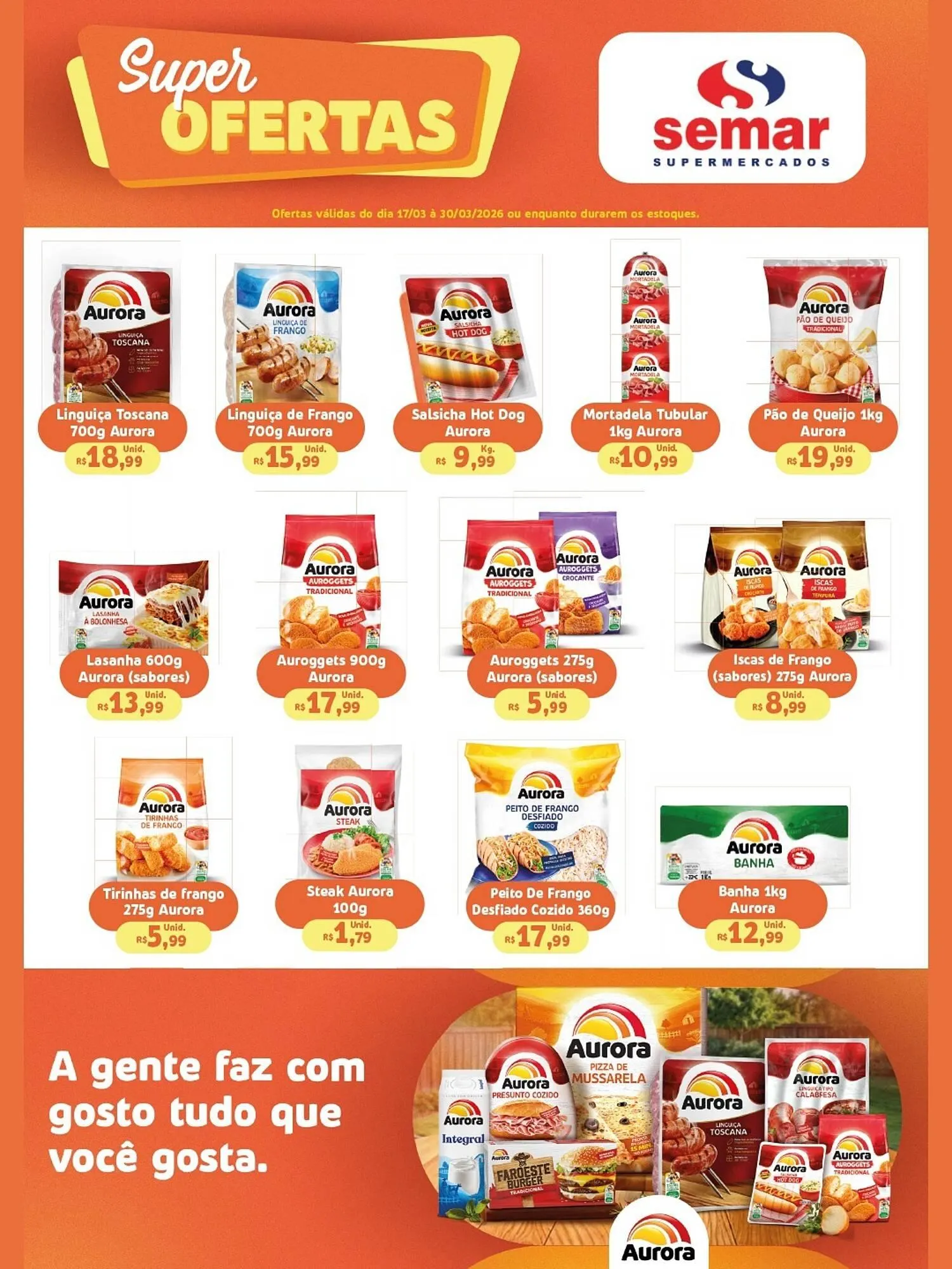 Encarte de Folheto Semar Supermercado 17 de março até 30 de março 2026 - Pagina 1