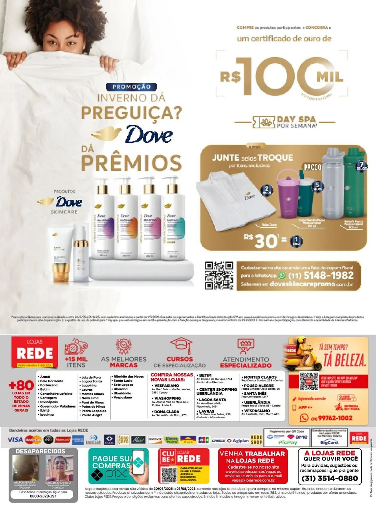 Encarte de Catálogo Lojas Rede 1 de julho até 3 de agosto 2025 - Pagina 48