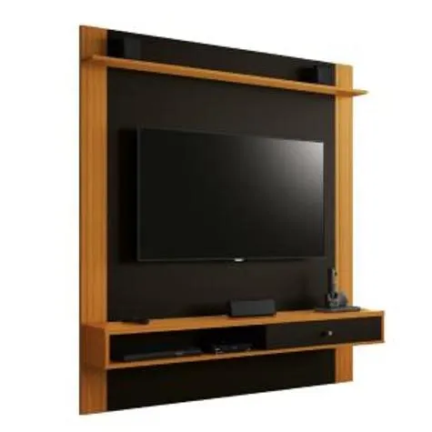 Painel Para TV Até 55 Polegadas 1,50m Condor Cedro / Preto