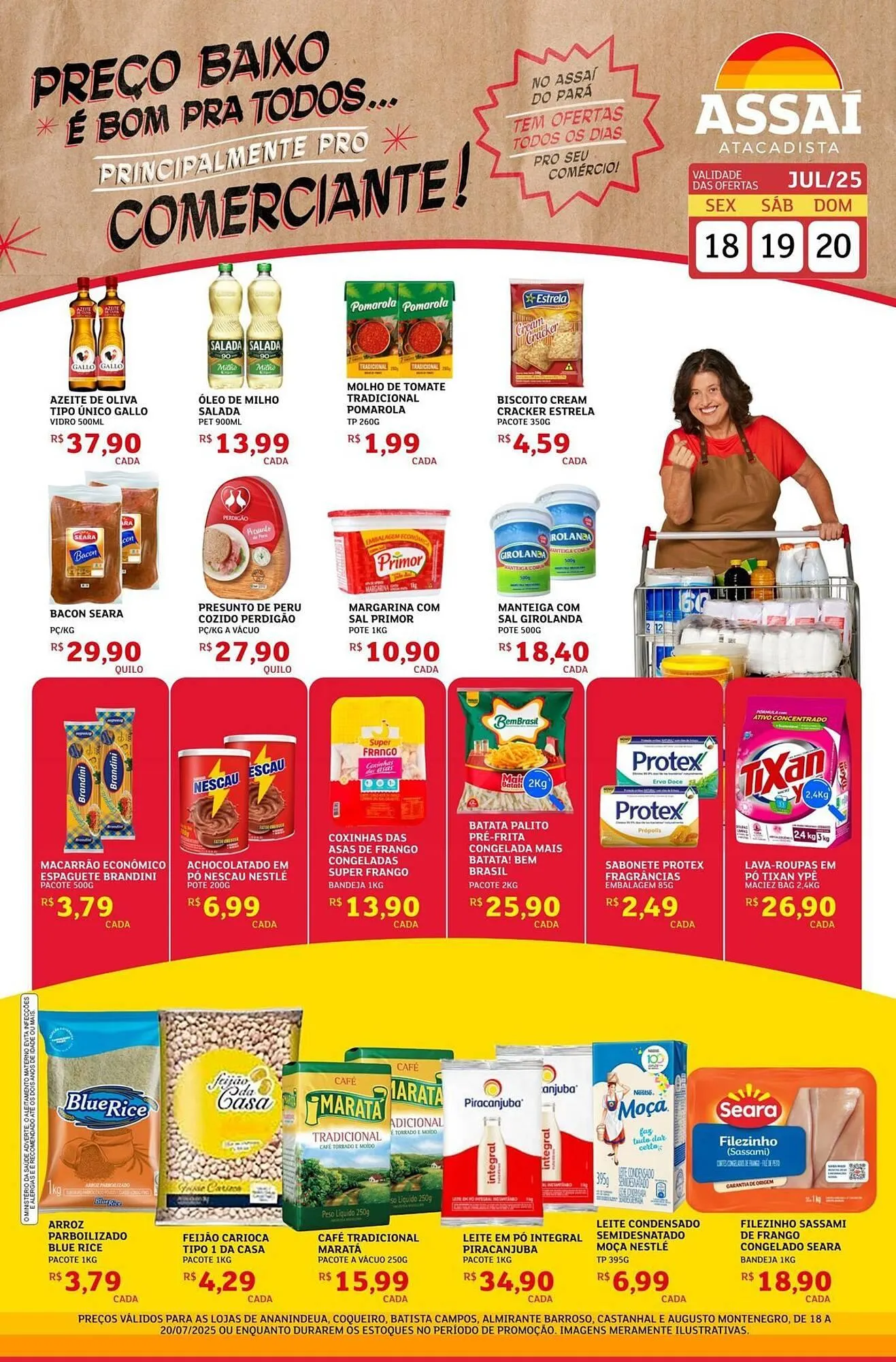 Encarte de Catálogo Assaí Atacadista 18 de julho até 20 de julho 2025 - Pagina 1