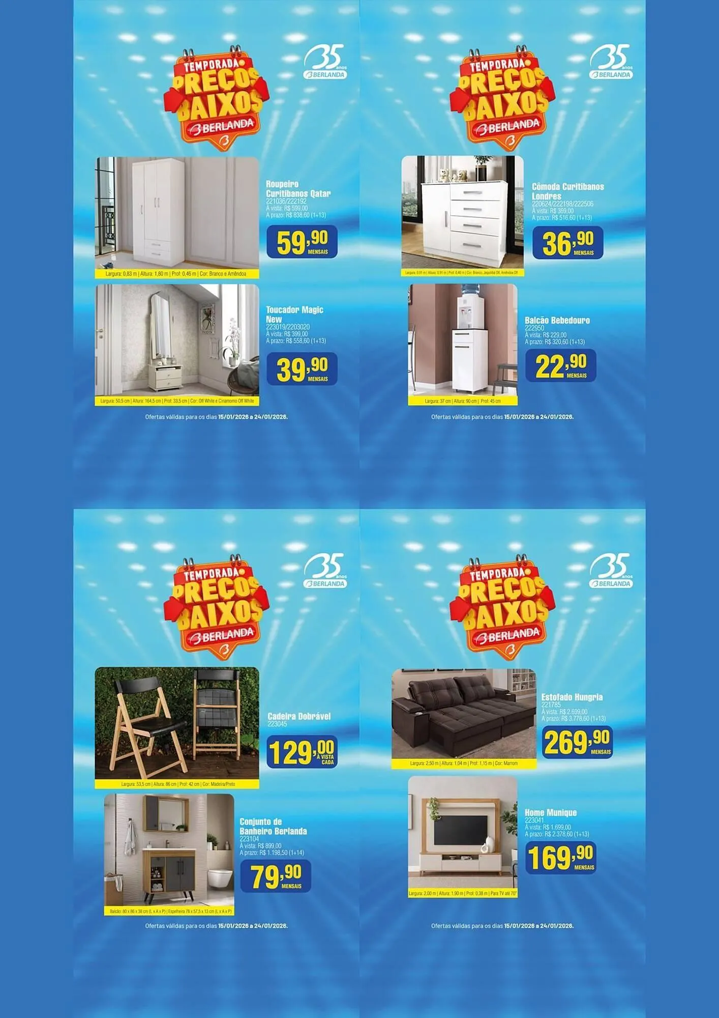 Encarte de Catálogo Berlanda 15 de janeiro até 24 de janeiro 2026 - Pagina 13