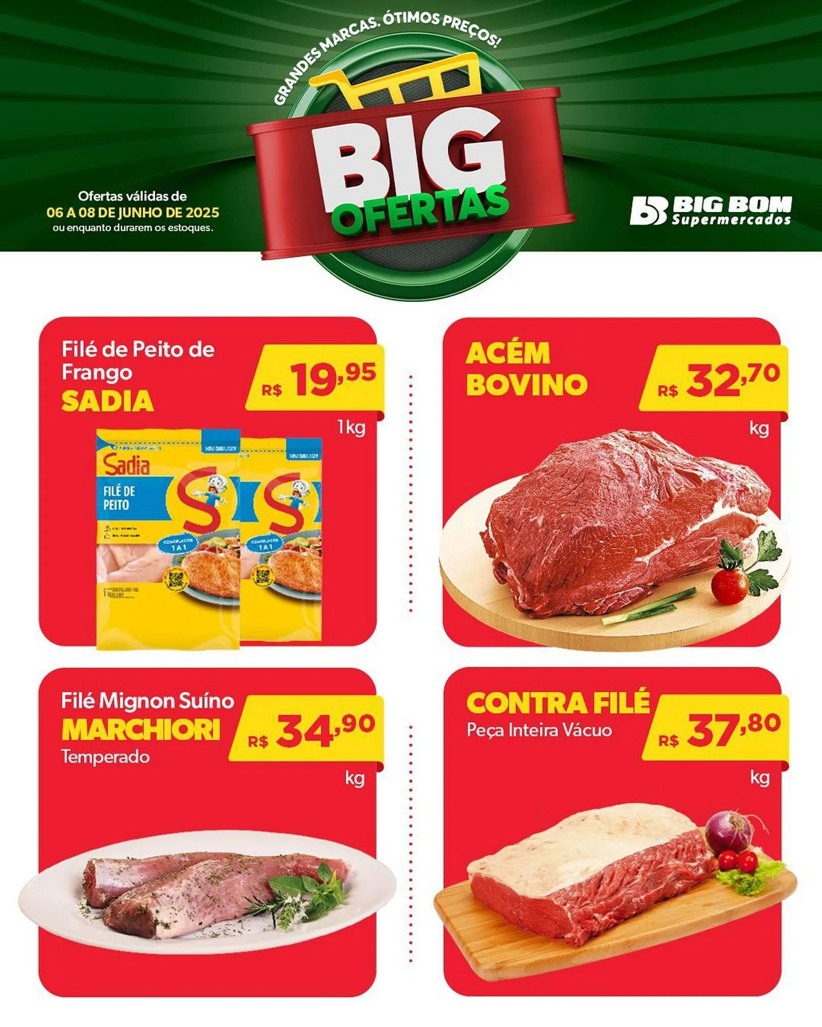 Encarte de Catálogo Big Bom Supermercados 6 de junho até 8 de junho 2025 - Pagina 2