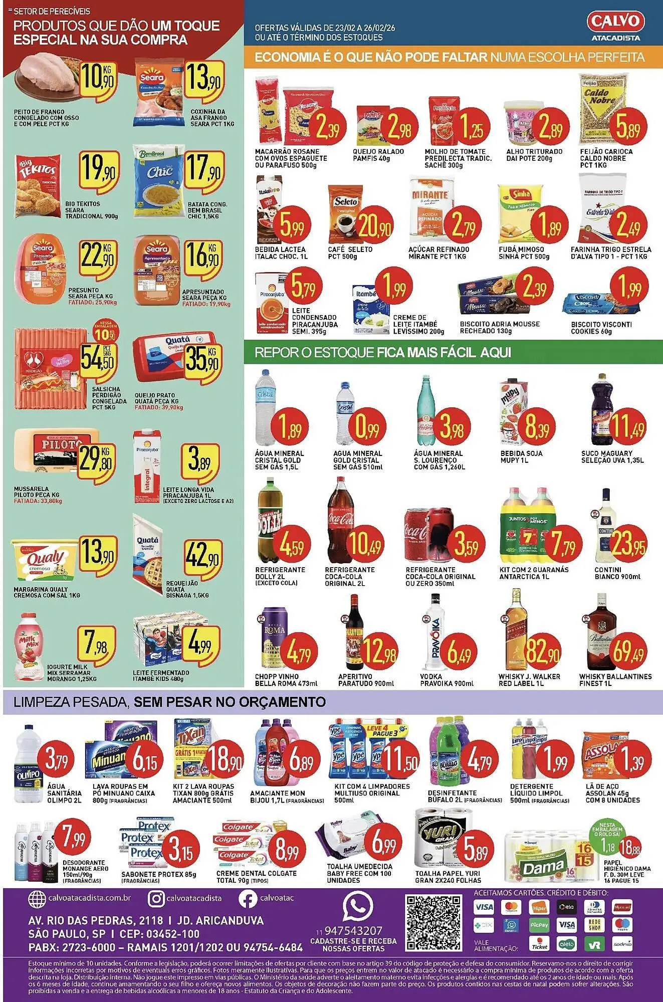 Encarte de Folheto Calvo Atacadista 23 de fevereiro até 27 de fevereiro 2026 - Pagina 2