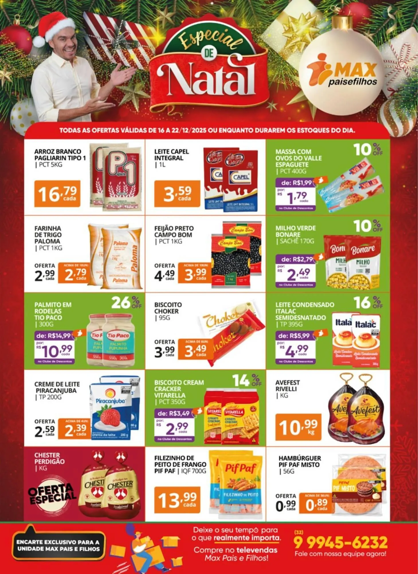 Encarte de Catálogo Pais e Filhos Supermercados 16 de dezembro até 22 de dezembro 2025 - Pagina 1