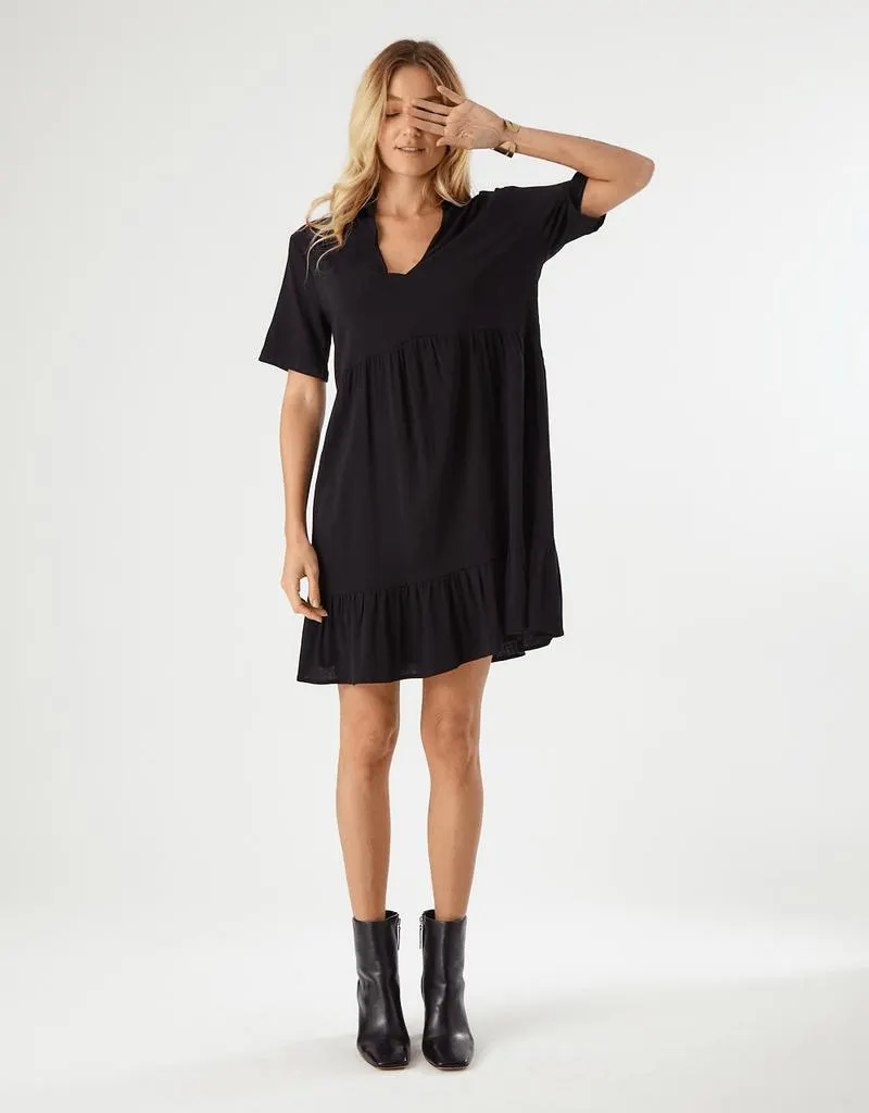 Vestido Maria Manga - Preto