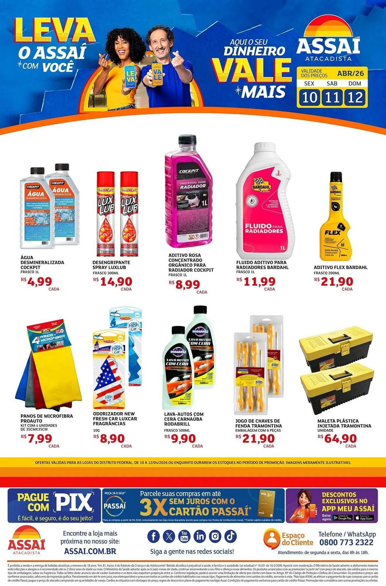 Encarte de Encarte Assaí Atacadista 10 de abril até 12 de abril 2026 - Pagina 1