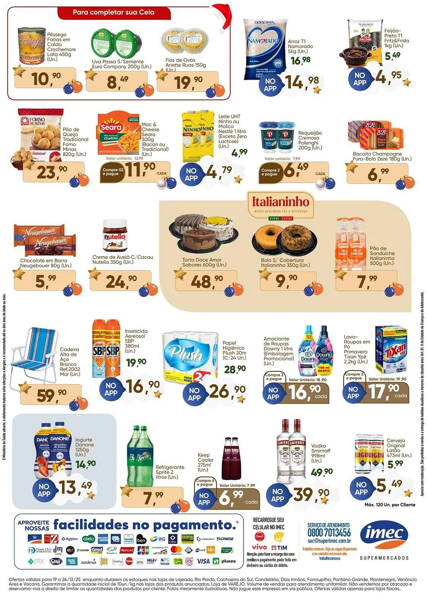 Encarte de Catálogo Imec Supermercados 19 de dezembro até 24 de dezembro 2025 - Pagina 2