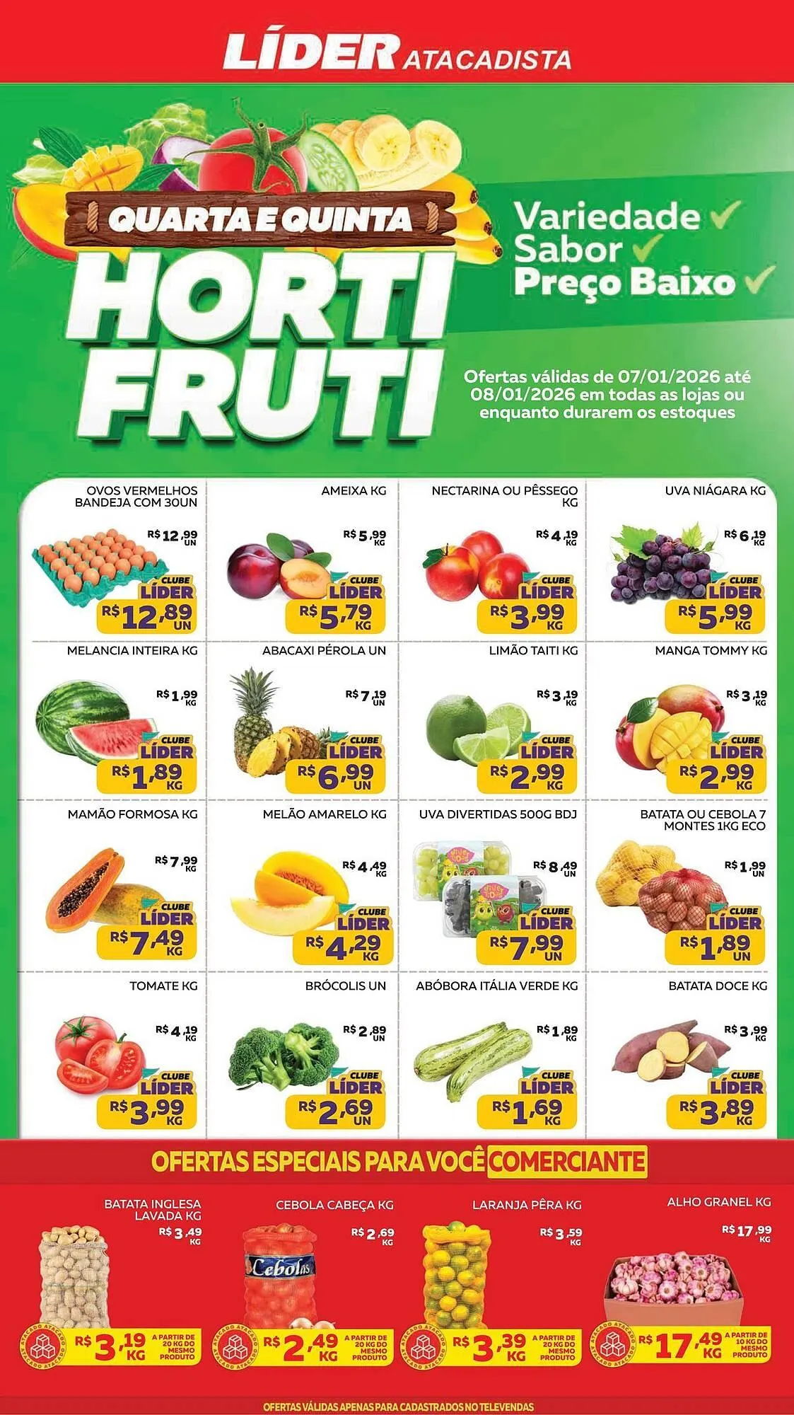 Encarte de Encarte Lider Atacadista 7 de janeiro até 8 de janeiro 2026 - Pagina 1