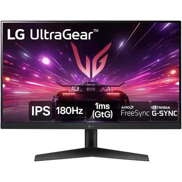 Monitor Gamer LG, tela LED IPS de 24'', Full HD, HDMI e DisplayPort, 180Hz, Tempo de Resposta de 1ms GTG, NVIDIA® G-SYNC® AMD FreeSync™ HDR10 sRGB 99%, 24GS60F-B - CX 1 UN