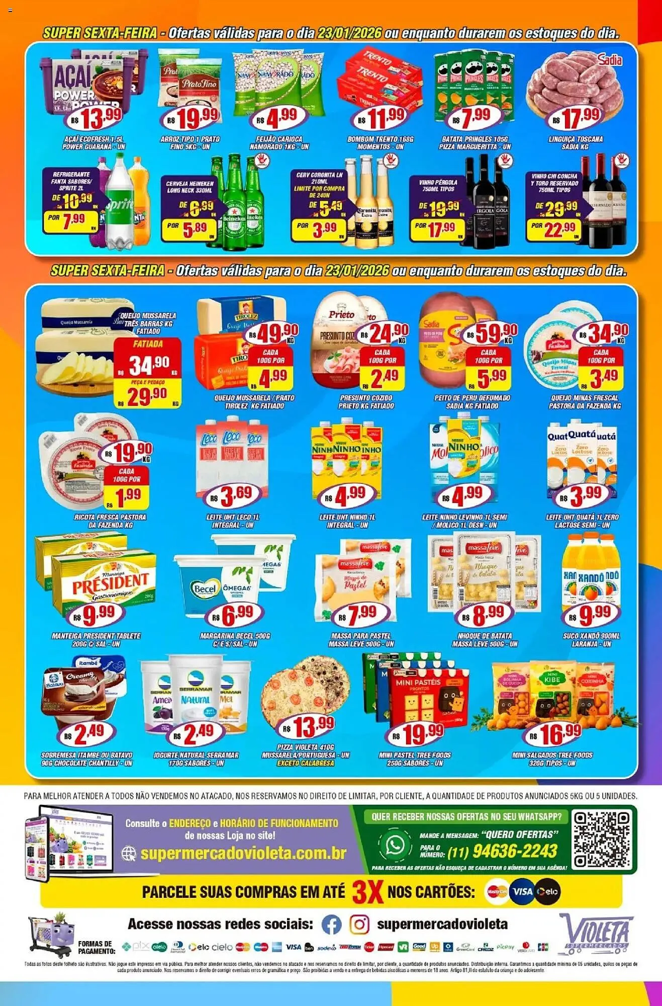 Encarte de Catálogo Violeta Supermercados 20 de janeiro até 21 de janeiro 2026 - Pagina 4