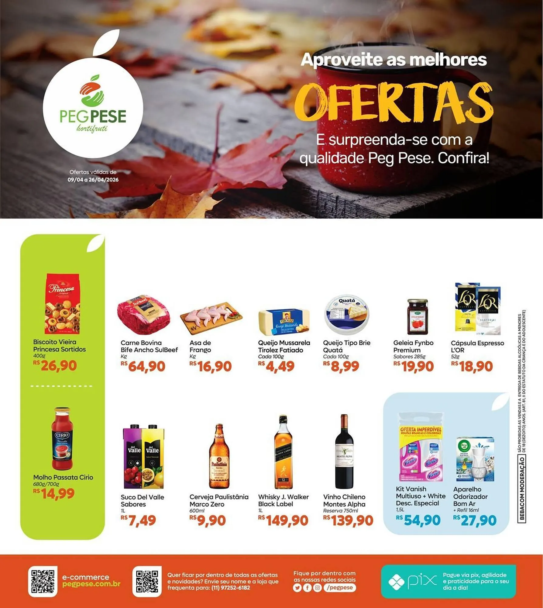 Encarte de Folheto Peg Pese 9 de abril até 26 de abril 2026 - Pagina 1