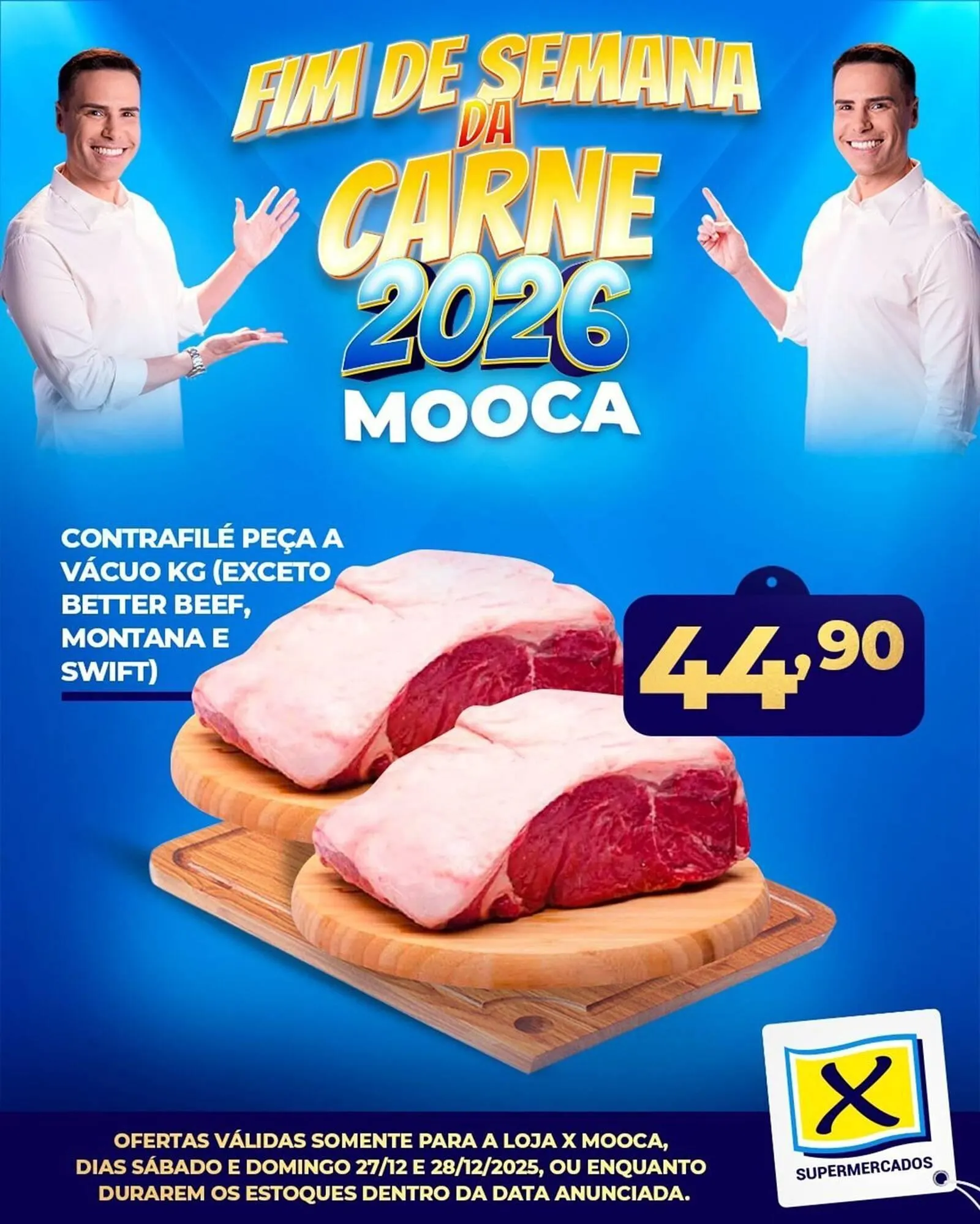 Encarte de Folheto X Supermercados 27 de dezembro até 28 de dezembro 2025 - Pagina 1