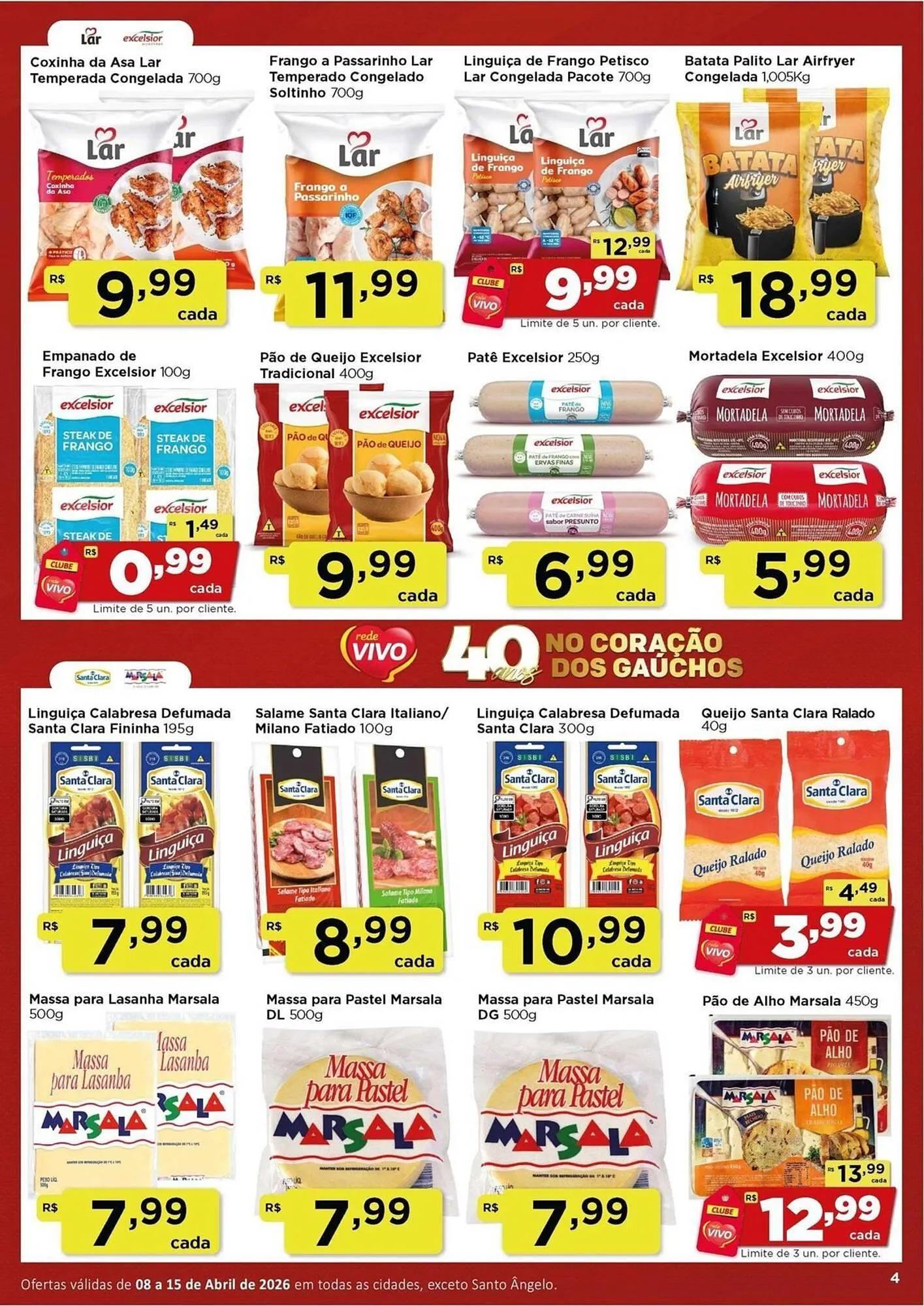 Encarte de Encarte Rede Vivo 8 de abril até 15 de abril 2026 - Pagina 4