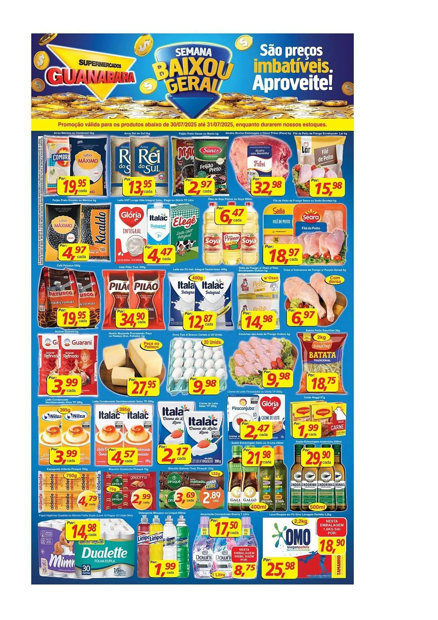 Encarte de Catálogo Supermercados Guanabara 30 de julho até 31 de julho 2025 - Pagina 1