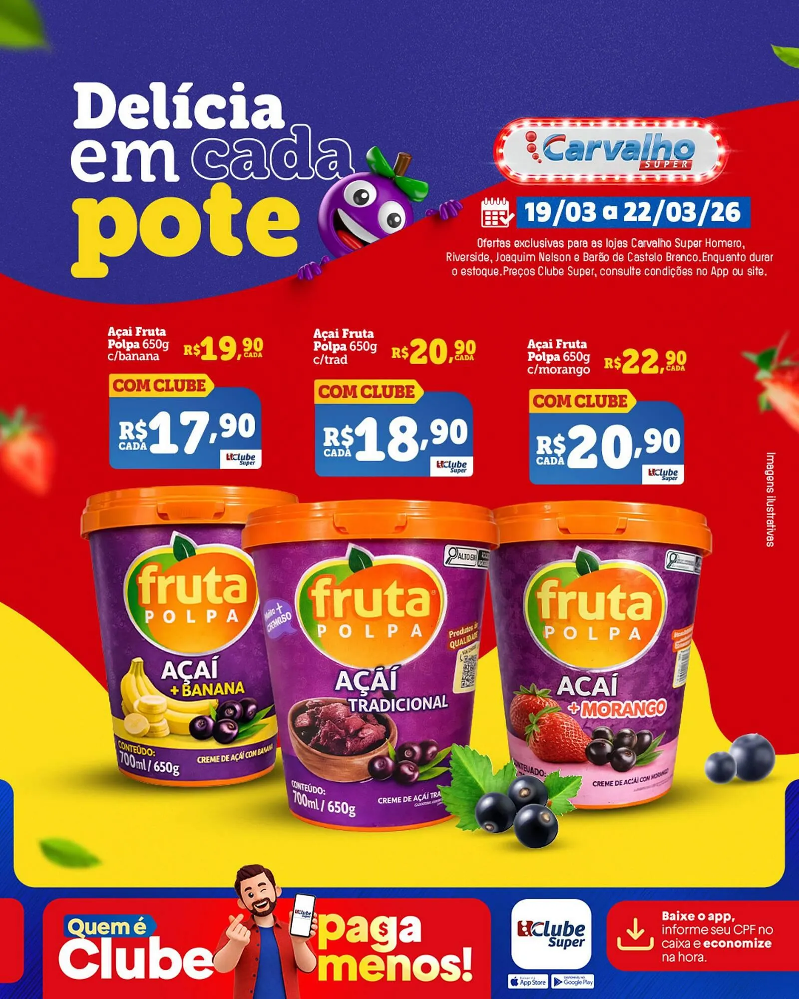 Encarte de Catálogo Carvalho Supermercado 16 de março até 22 de março 2026 - Pagina 1