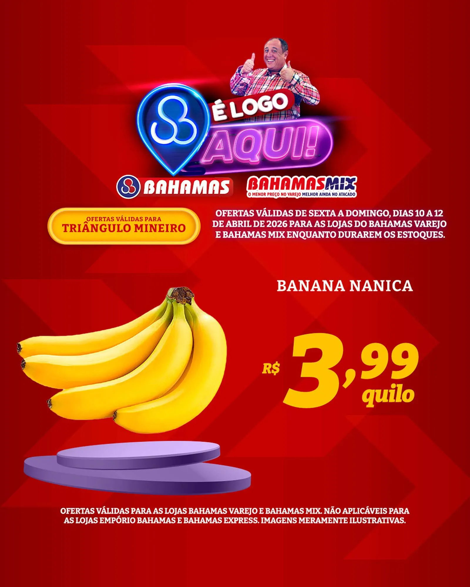 Encarte de Catálogo Bahamas Supermercados 11 de abril até 12 de abril 2026 - Pagina 1