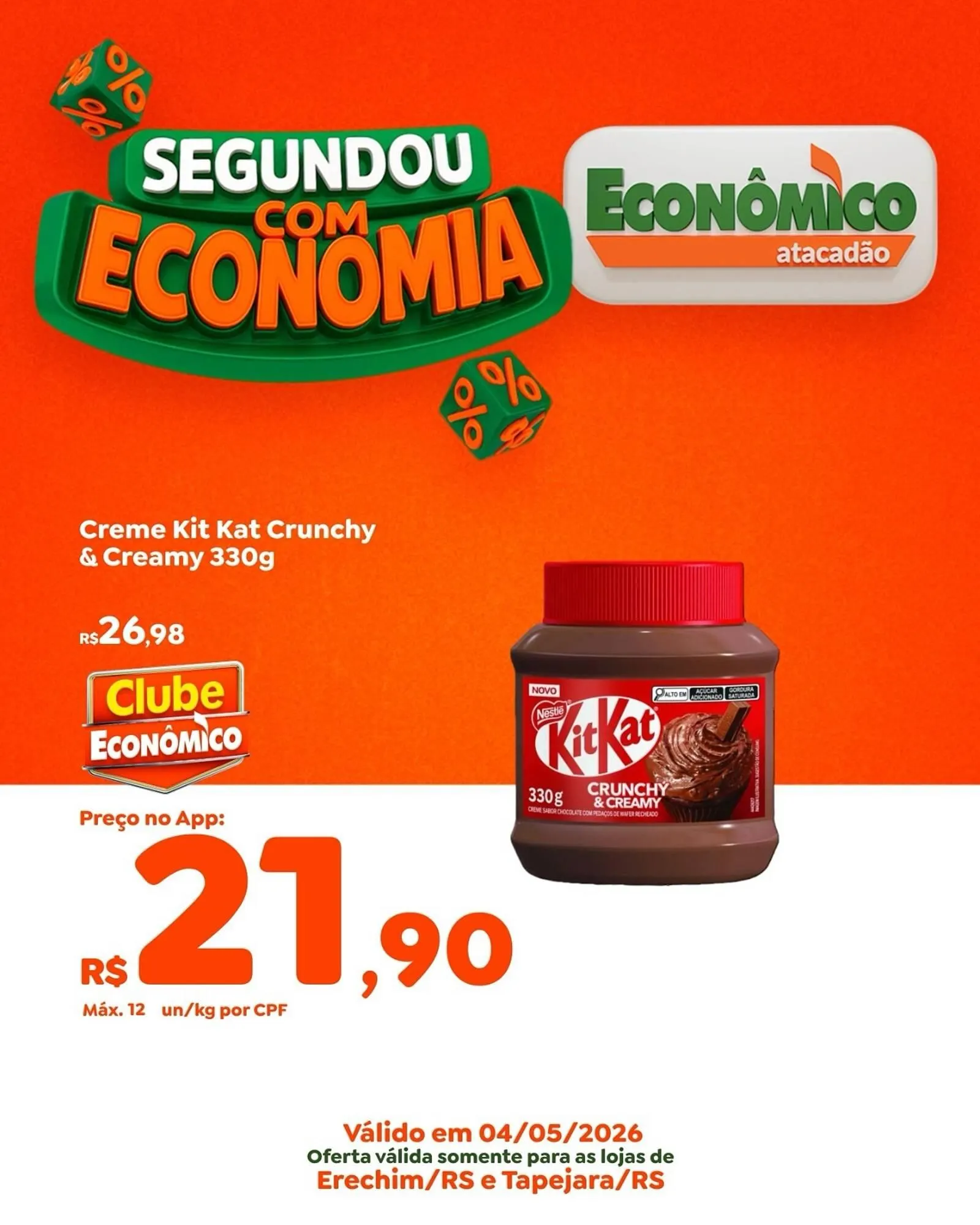 Encarte de Catálogo Econômico Atacadão 4 de maio até 4 de maio 2026 - Pagina 1