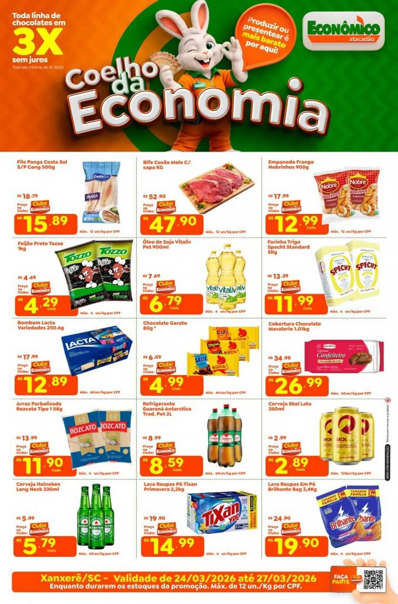 Encarte de Catálogo Econômico Atacadão 24 de março até 27 de março 2026 - Pagina 1