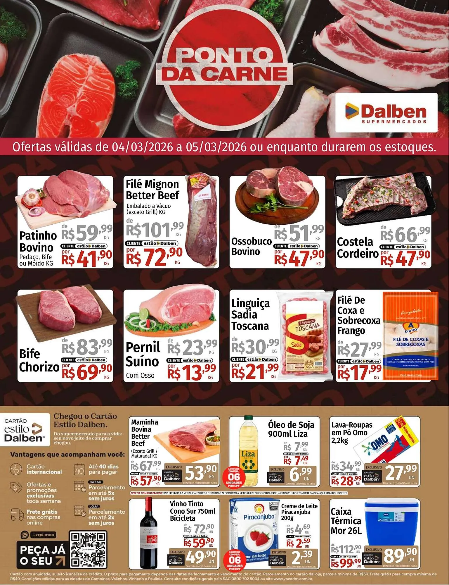 Encarte de Catálogo Supermercado Dalben 4 de março até 5 de março 2026 - Pagina 1