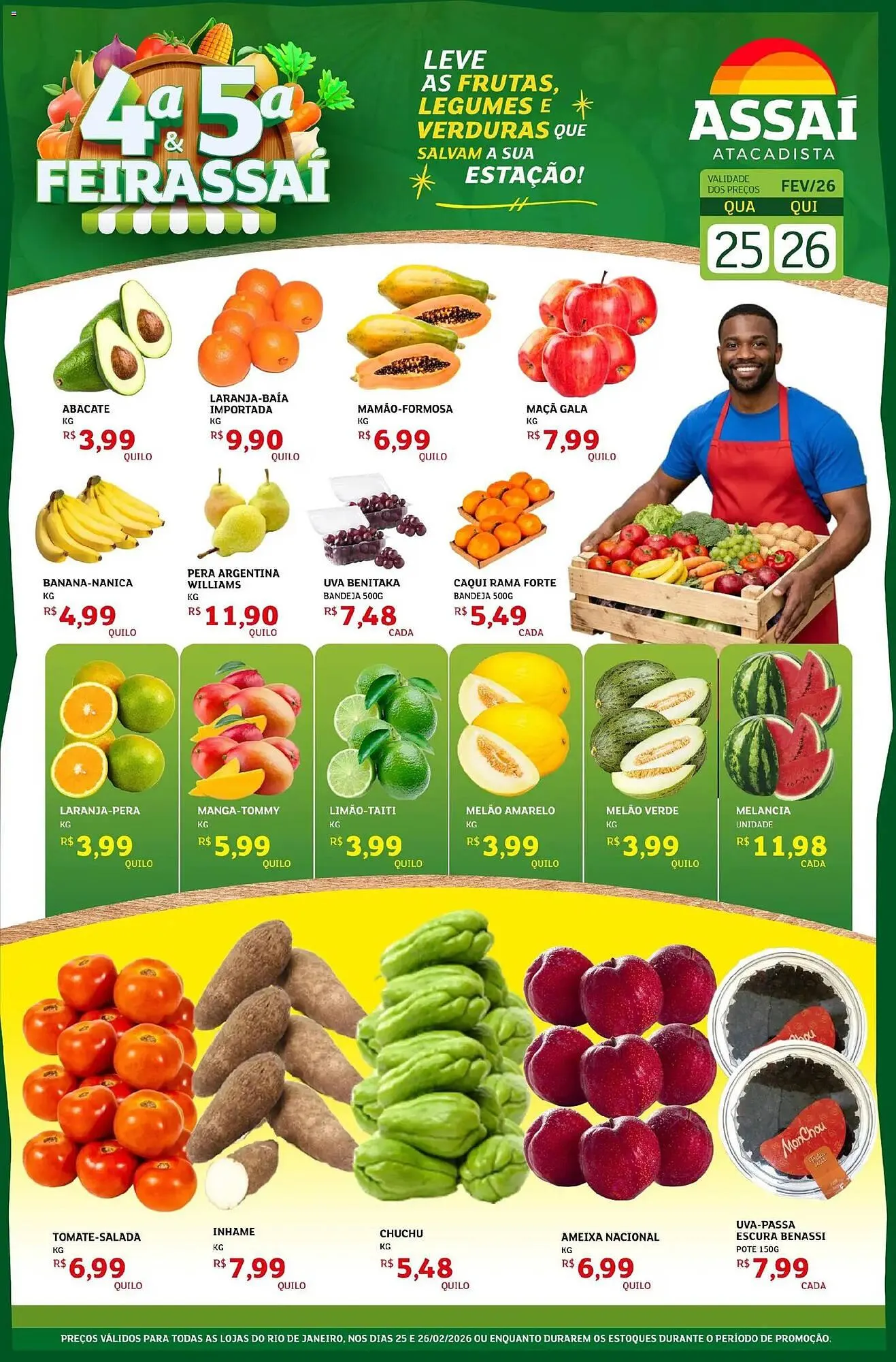 Encarte de Encarte Assaí Atacadista 25 de fevereiro até 26 de fevereiro 2026 - Pagina 1