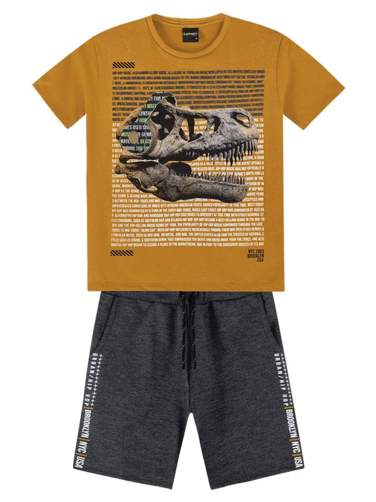 Conjunto Infantil Menino Lemon Amarelo