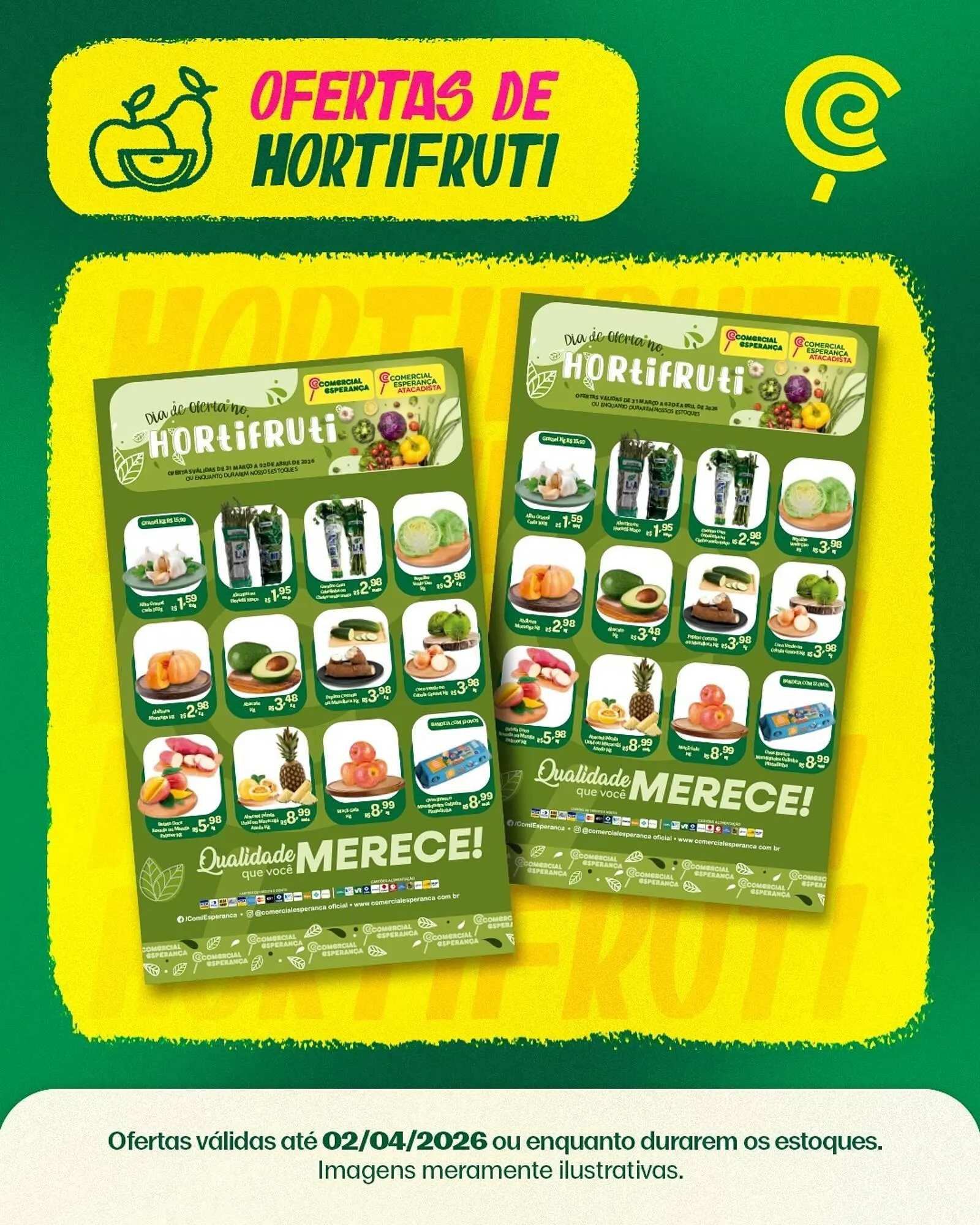 Encarte de Folheto Comercial Esperança 31 de março até 2 de abril 2026 - Pagina 1