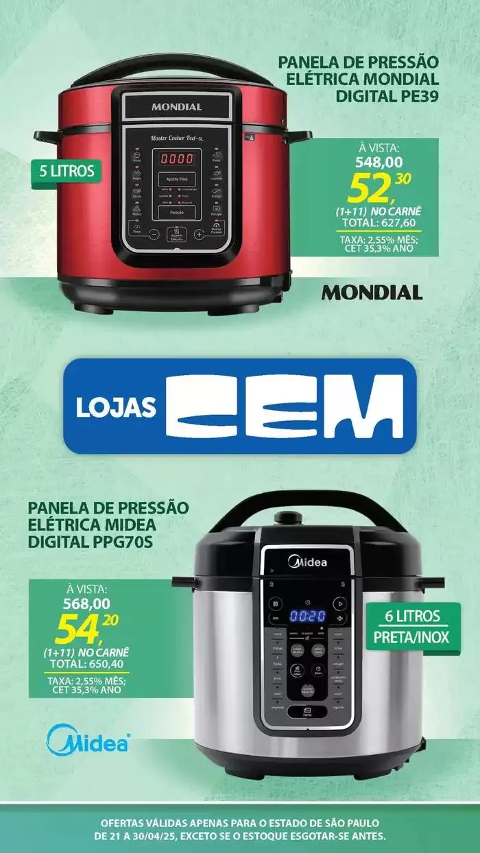 Encarte de Encarte Lojas Cem 18 de abril até 30 de abril 2025 - Pagina 75