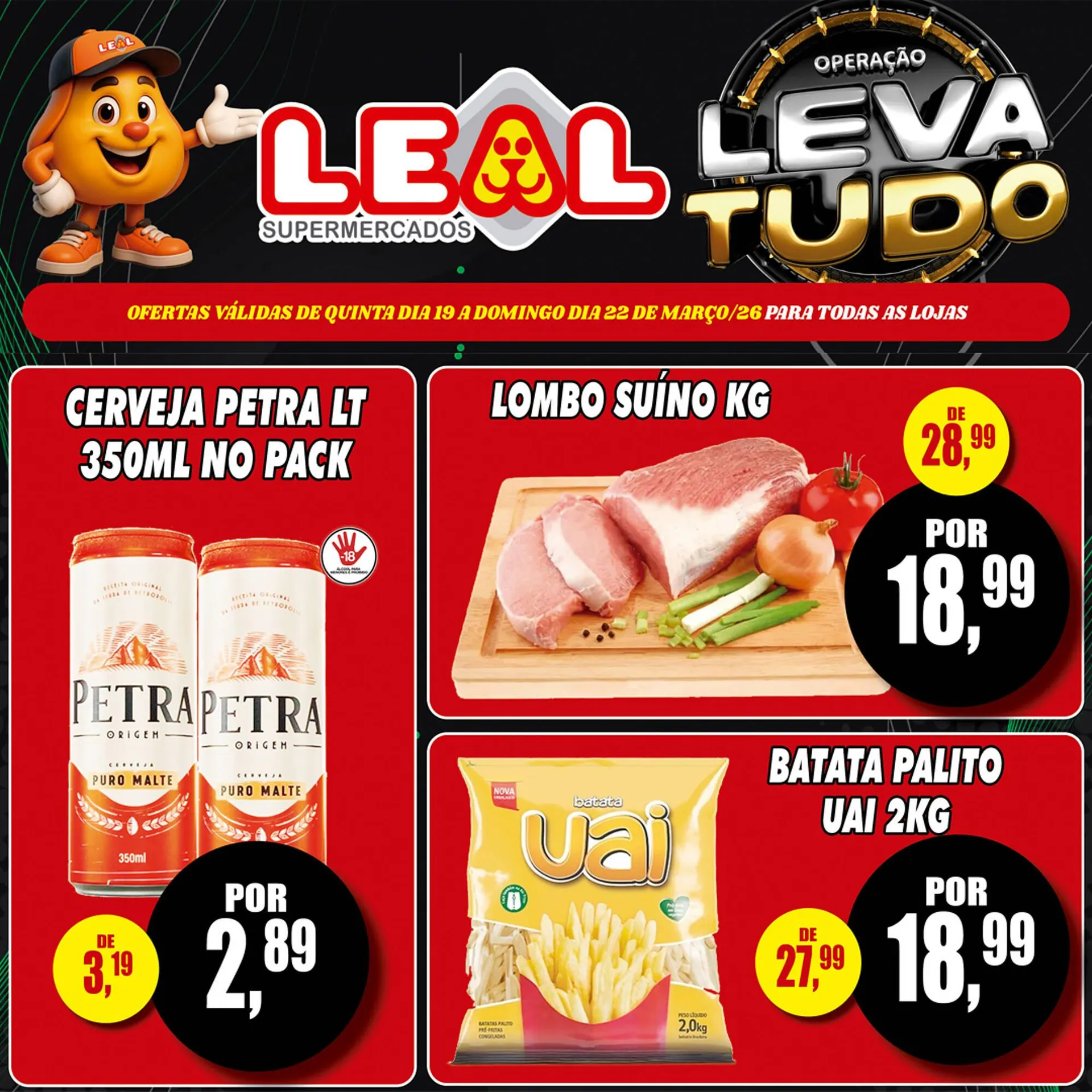 Encarte de Folheto Supermercado leal 19 de março até 22 de março 2026 - Pagina 2