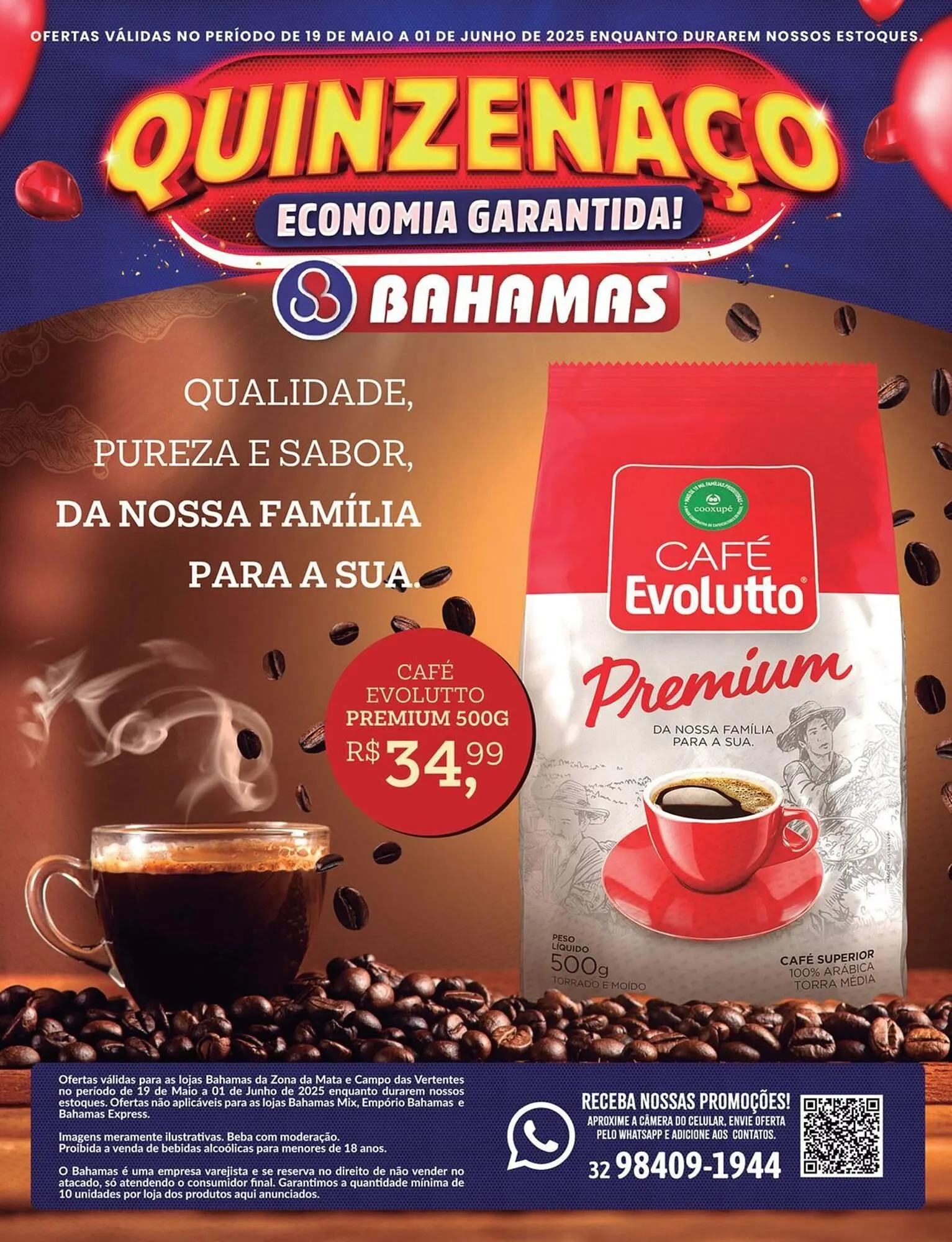 Encarte de Catálogo Bahamas Supermercados 19 de maio até 1 de junho 2025 - Pagina 1