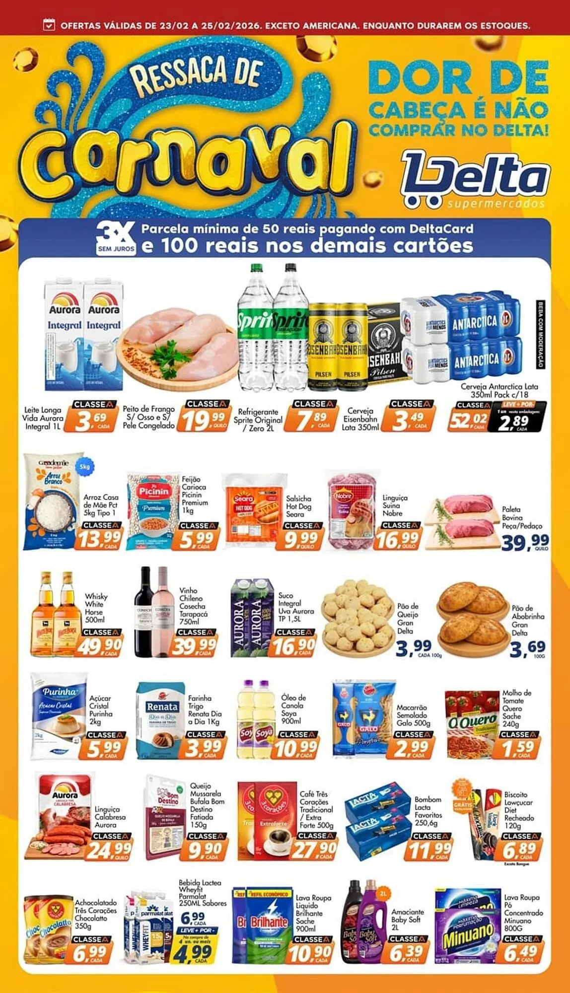 Encarte de Catálogo Delta Supermercados 23 de fevereiro até 25 de fevereiro 2026 - Pagina 1