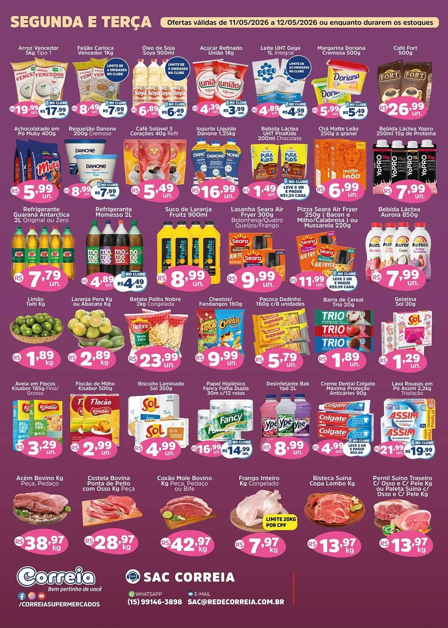 Encarte de Catálogo Supermercados Correia 8 de maio até 10 de maio 2026 - Pagina 2