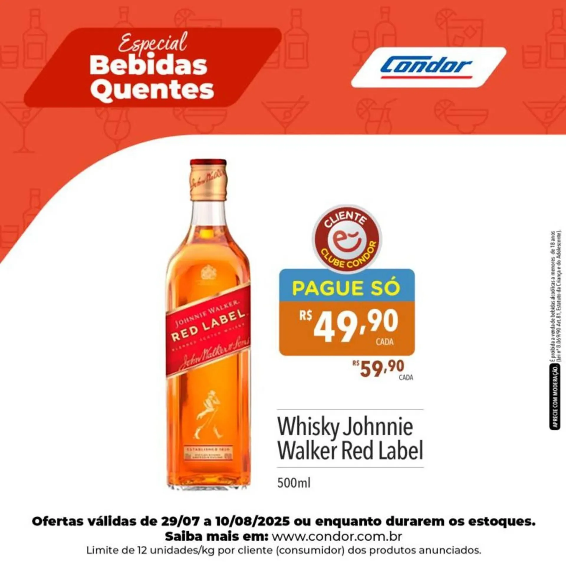 Encarte de Catálogo Supermercados Condor 29 de julho até 10 de agosto 2025 - Pagina 1