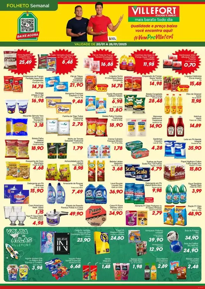 Encarte de Ofertas Villefort Atacadista 20 de janeiro até 26 de janeiro 2025 - Pagina 1