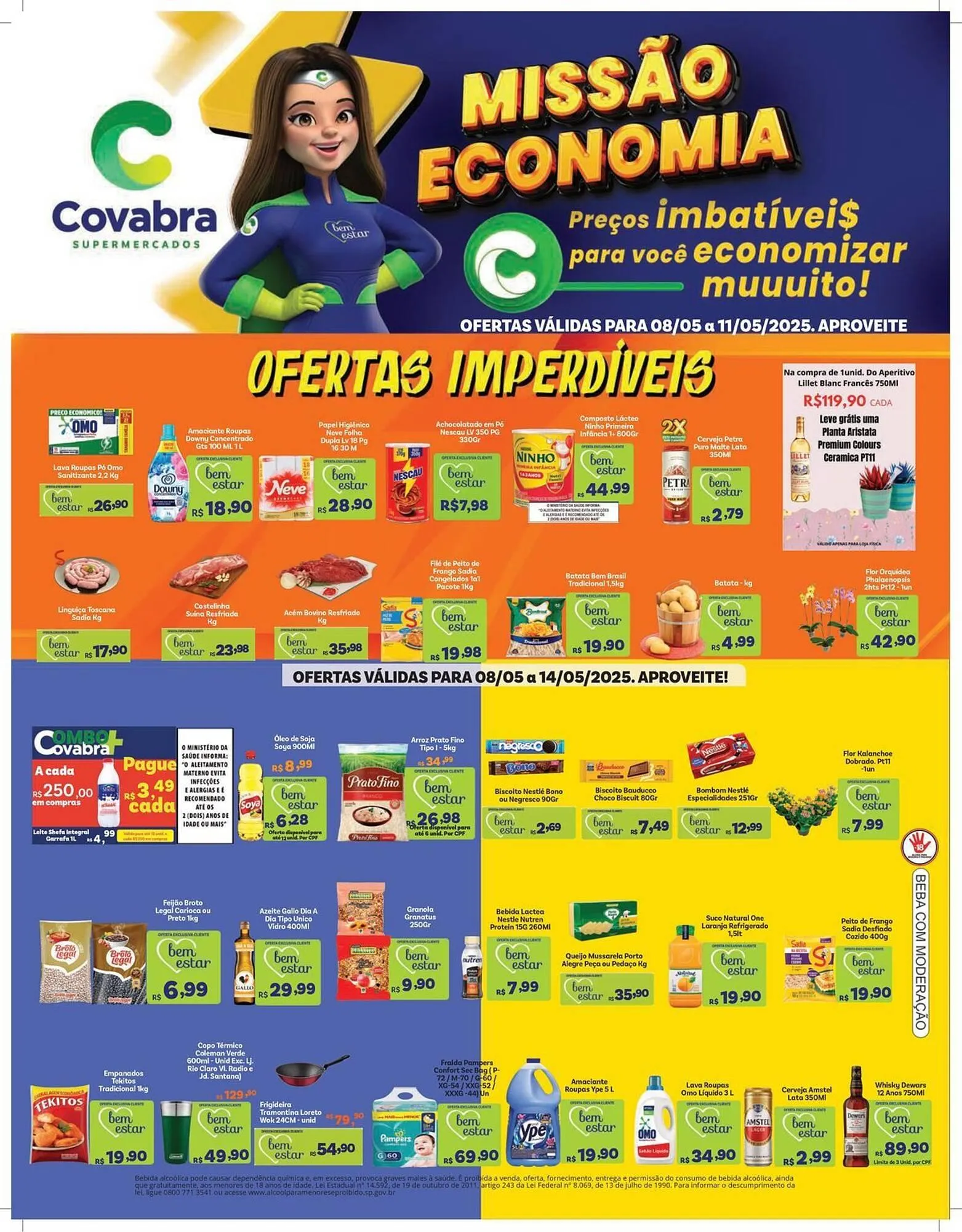 Encarte de Catálogo Covabra Supermercados 9 de maio até 11 de maio 2025 - Pagina 1