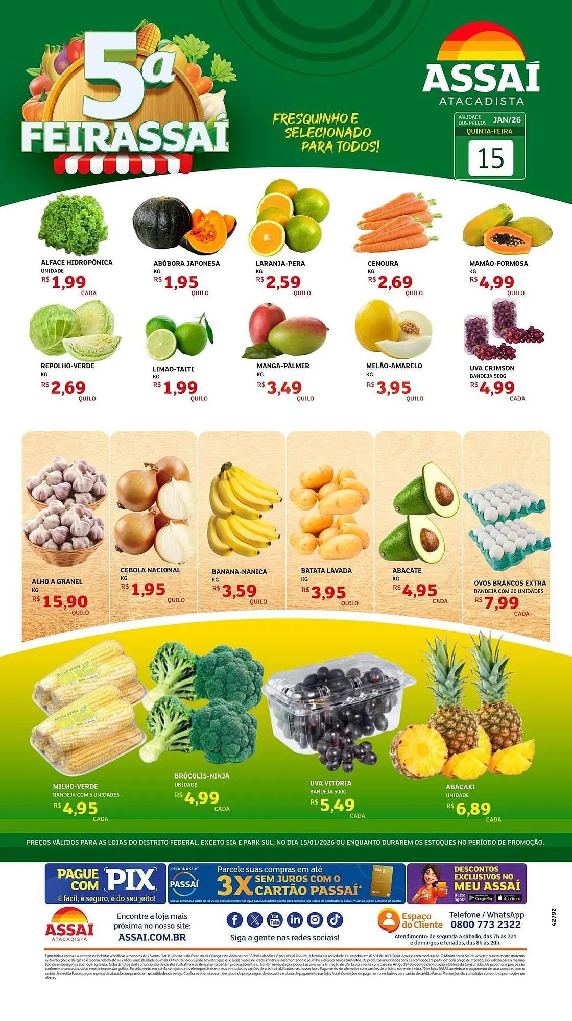 Encarte de Encarte Assaí Atacadista 15 de janeiro até 15 de janeiro 2026 - Pagina 1