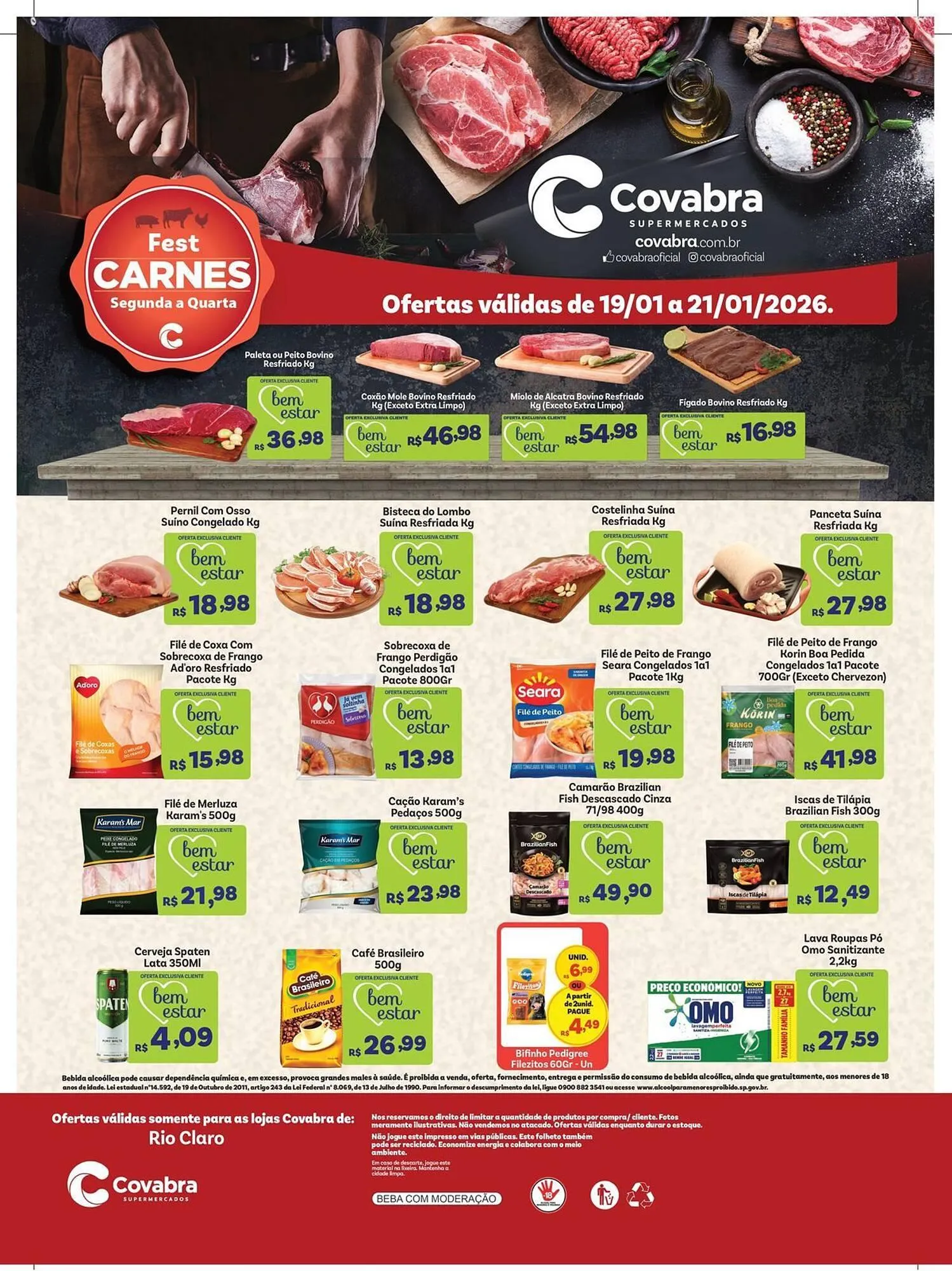 Encarte de Catálogo Covabra Supermercados 19 de janeiro até 21 de janeiro 2026 - Pagina 2