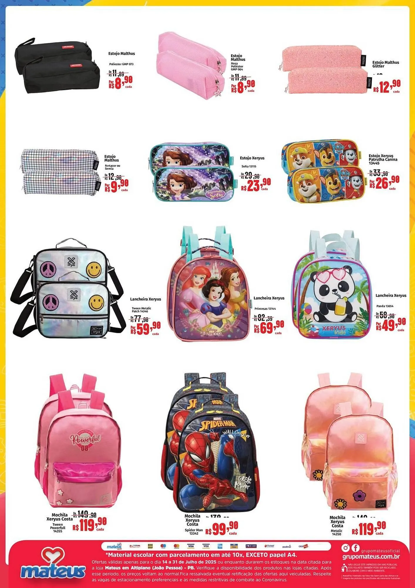 Encarte de Catálogo Supermercados Mateus 14 de julho até 31 de julho 2025 - Pagina 3
