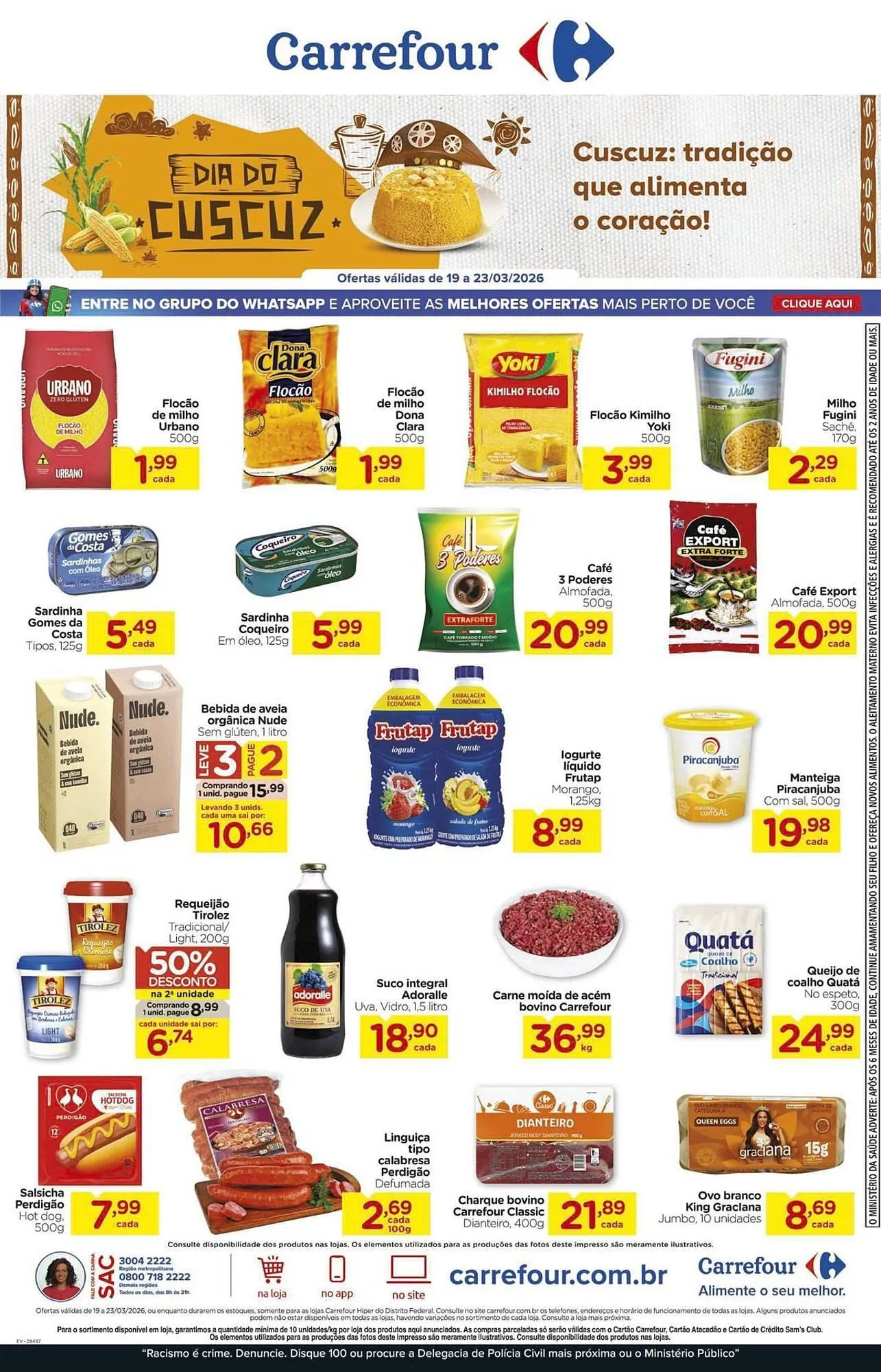 Encarte de Folheto Carrefour 19 de março até 23 de março 2026 - Pagina 1