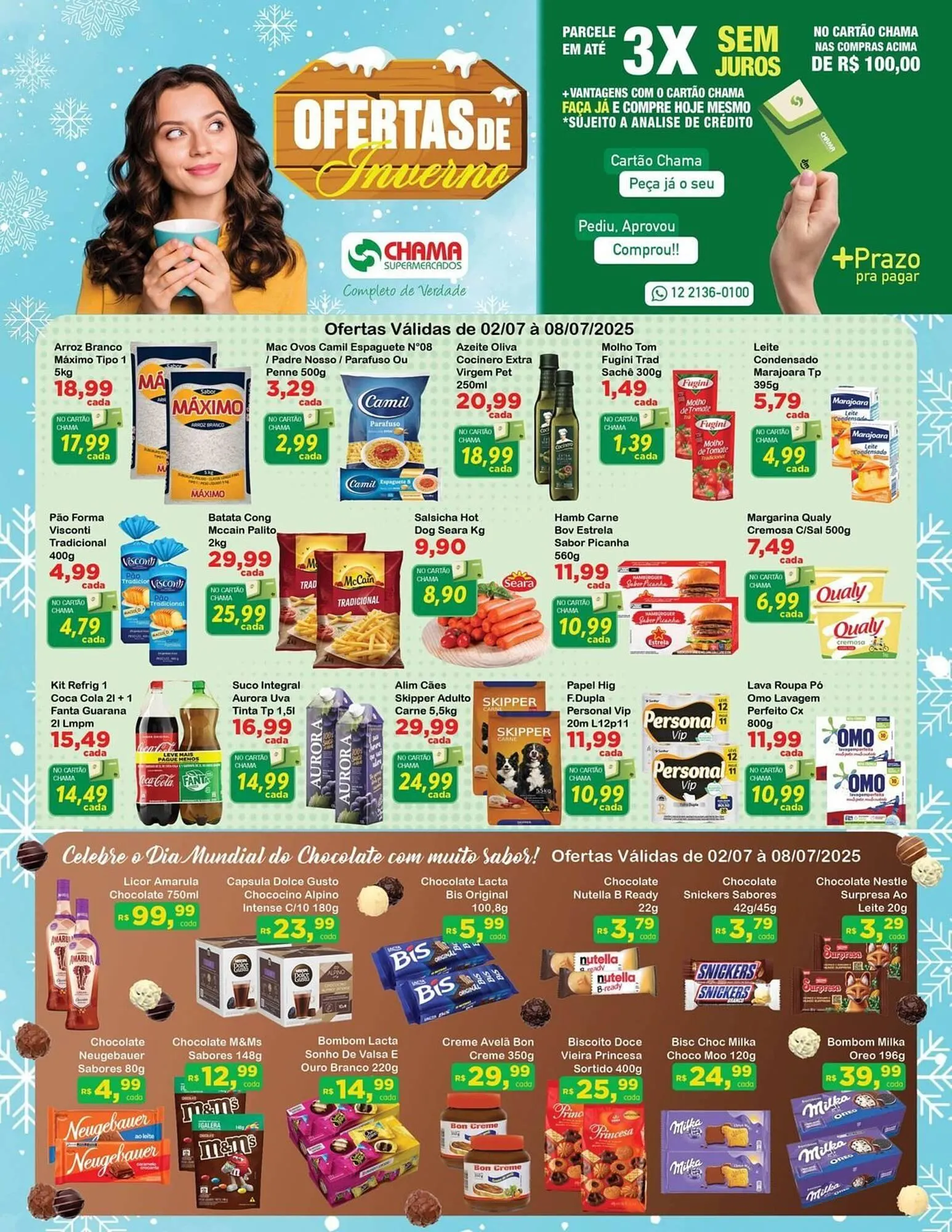 Encarte de Catálogo Chama Supermercados 2 de julho até 8 de julho 2025 - Pagina 1