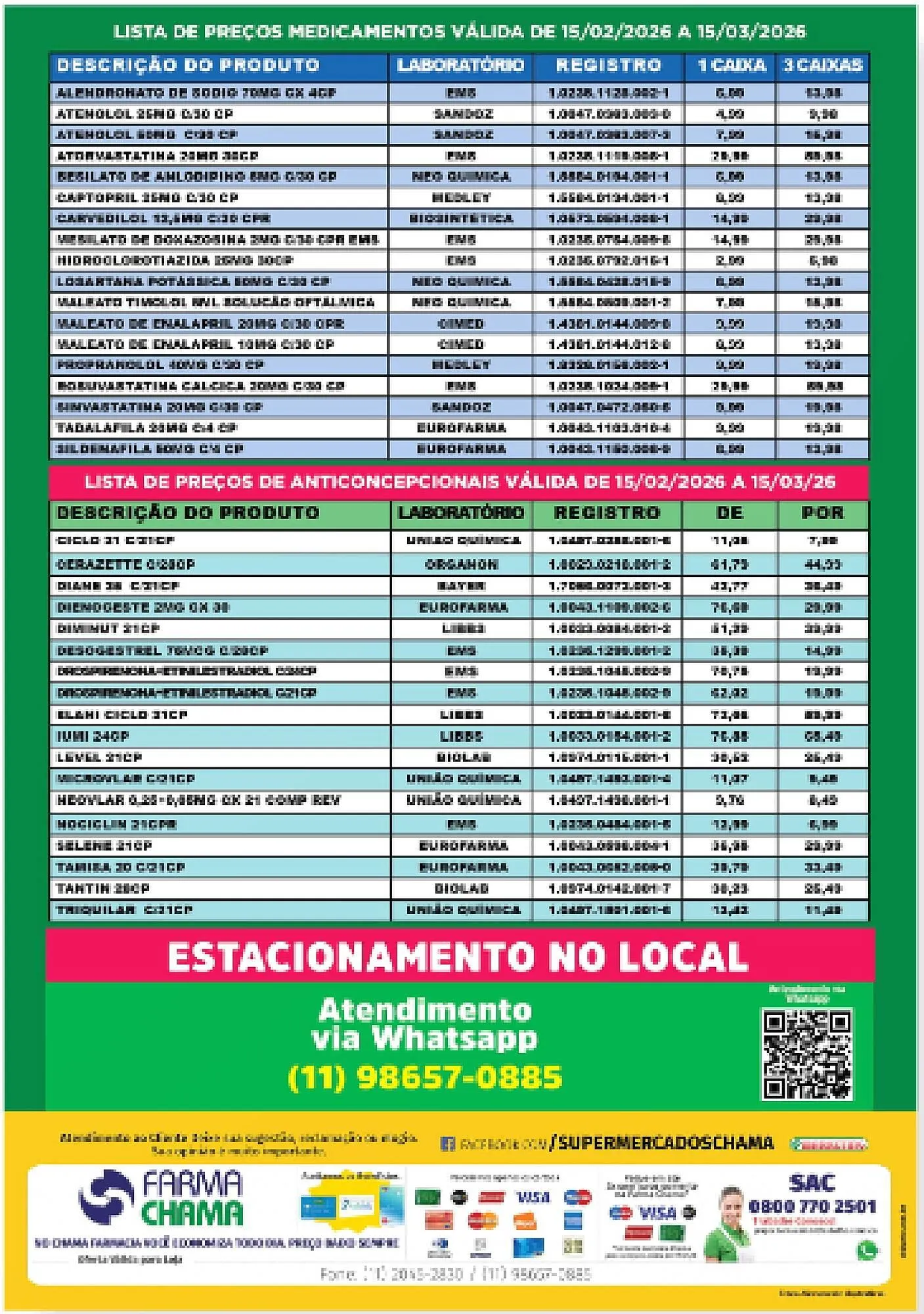 Encarte de Catálogo Chama Supermercados 18 de fevereiro até 15 de março 2026 - Pagina 2