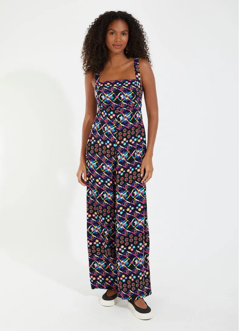 Macacão estampado indi