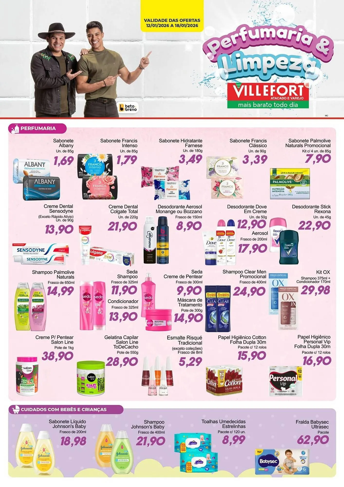 Encarte de Catálogo Villefort Atacadista 12 de janeiro até 18 de janeiro 2026 - Pagina 1