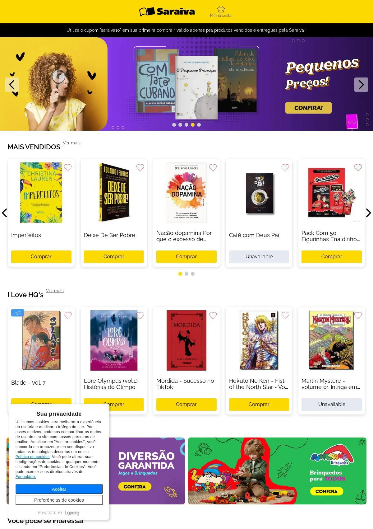 Encarte de Saraiva 4 de março até 13 de março 2024 - Pagina 1