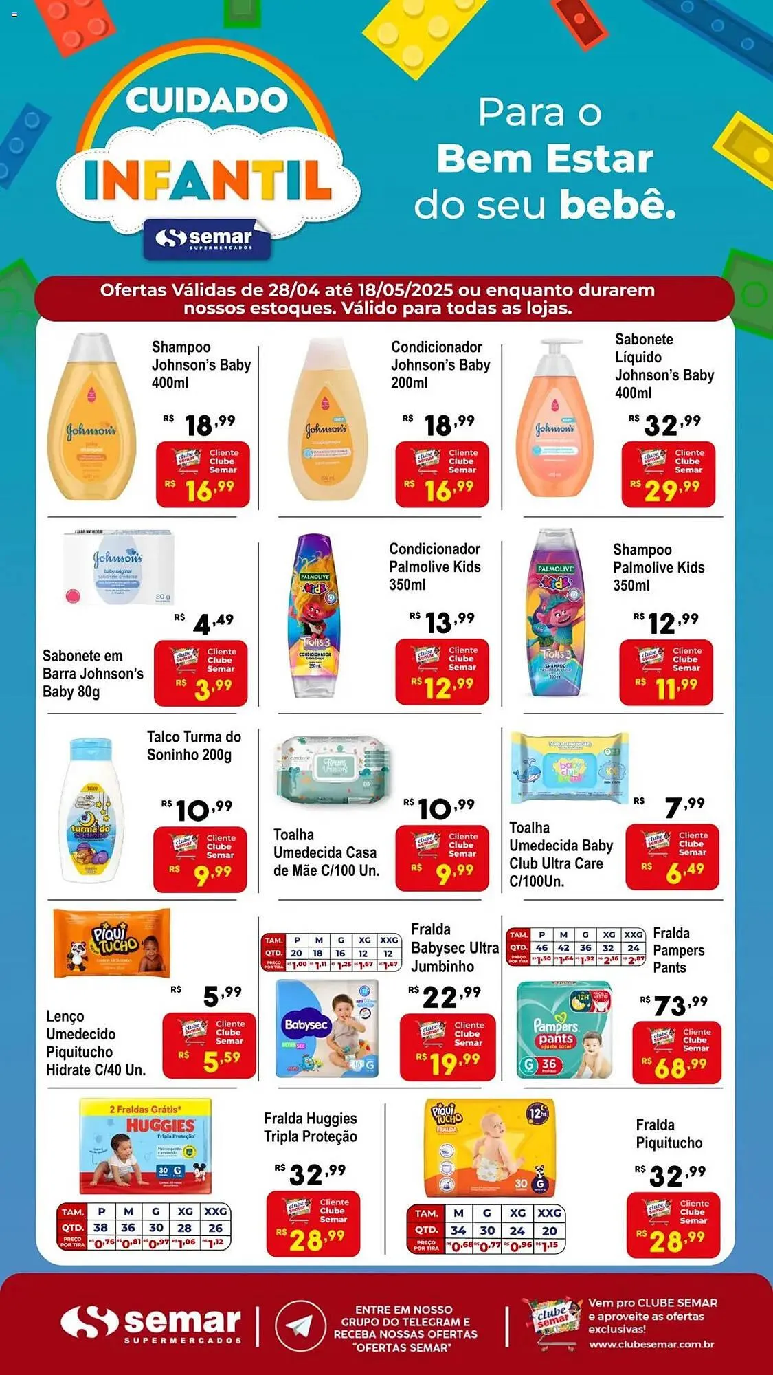 Encarte de Catálogo Semar Supermercado 28 de abril até 18 de maio 2025 - Pagina 1